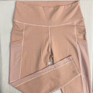 Fabletics Light Pink Capri Leggings